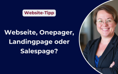 Webseite, Onepager, Landingpage, Salespages